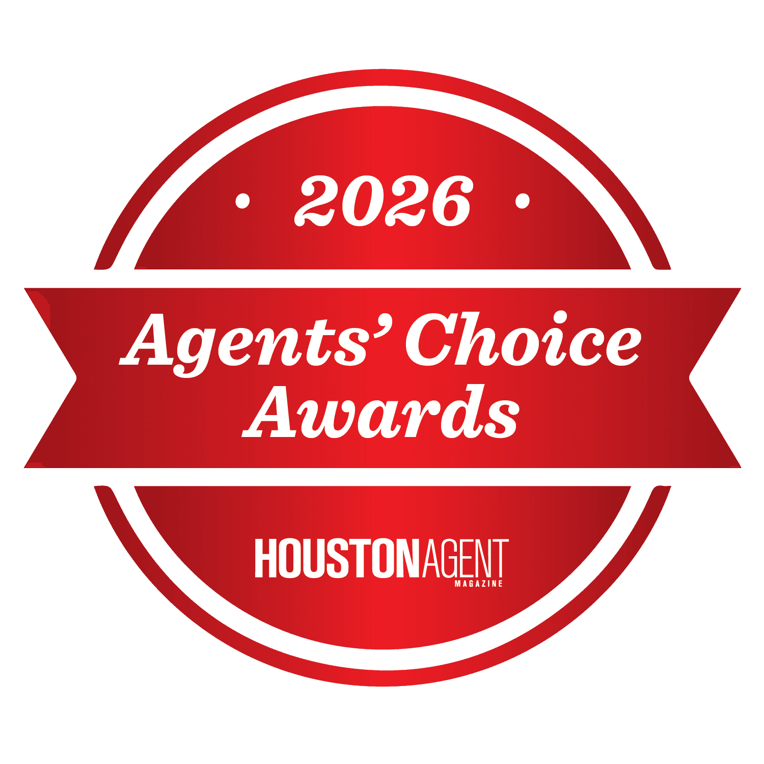 2026 Houston Agent Magazine Agents’ Choice Awards badge